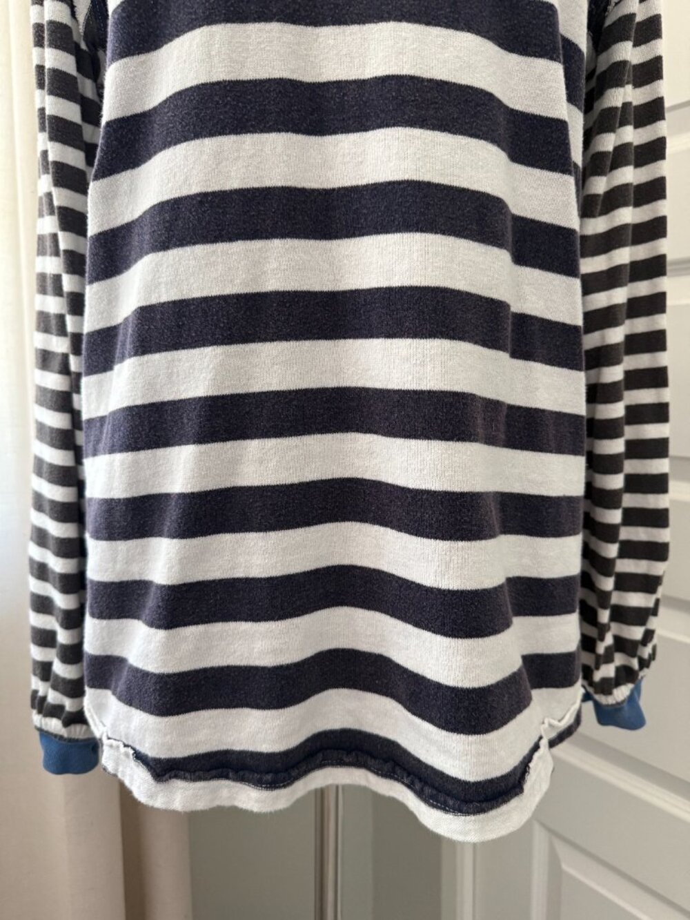 We The Free Navy and White Striped Long Sleeve Tee - Picture 5 of 8